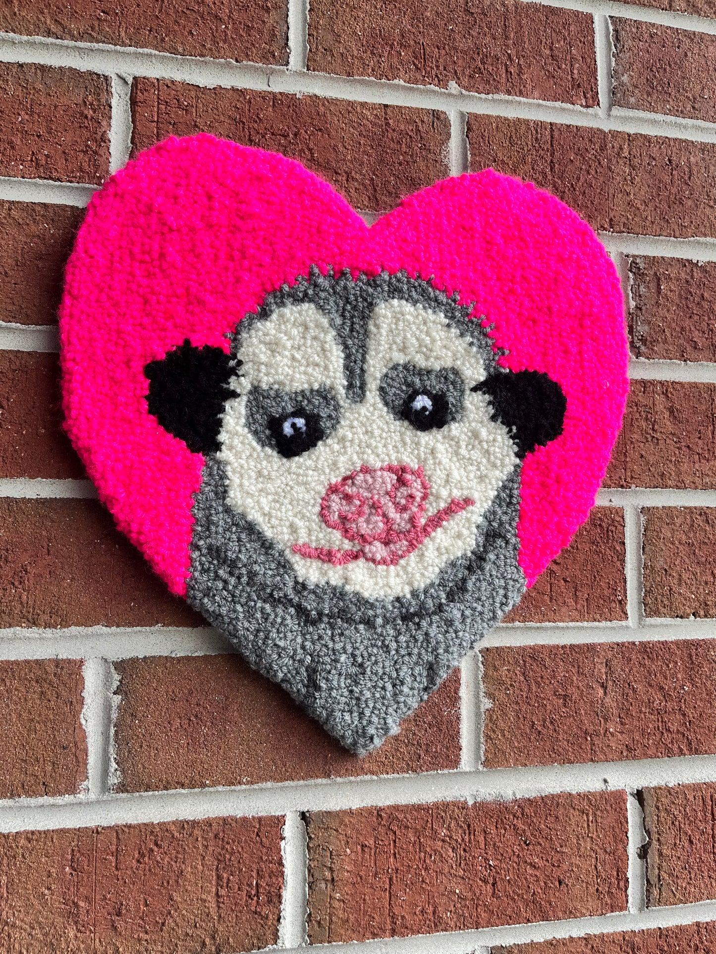 Posssum Critter Sweetheart Wall Rug