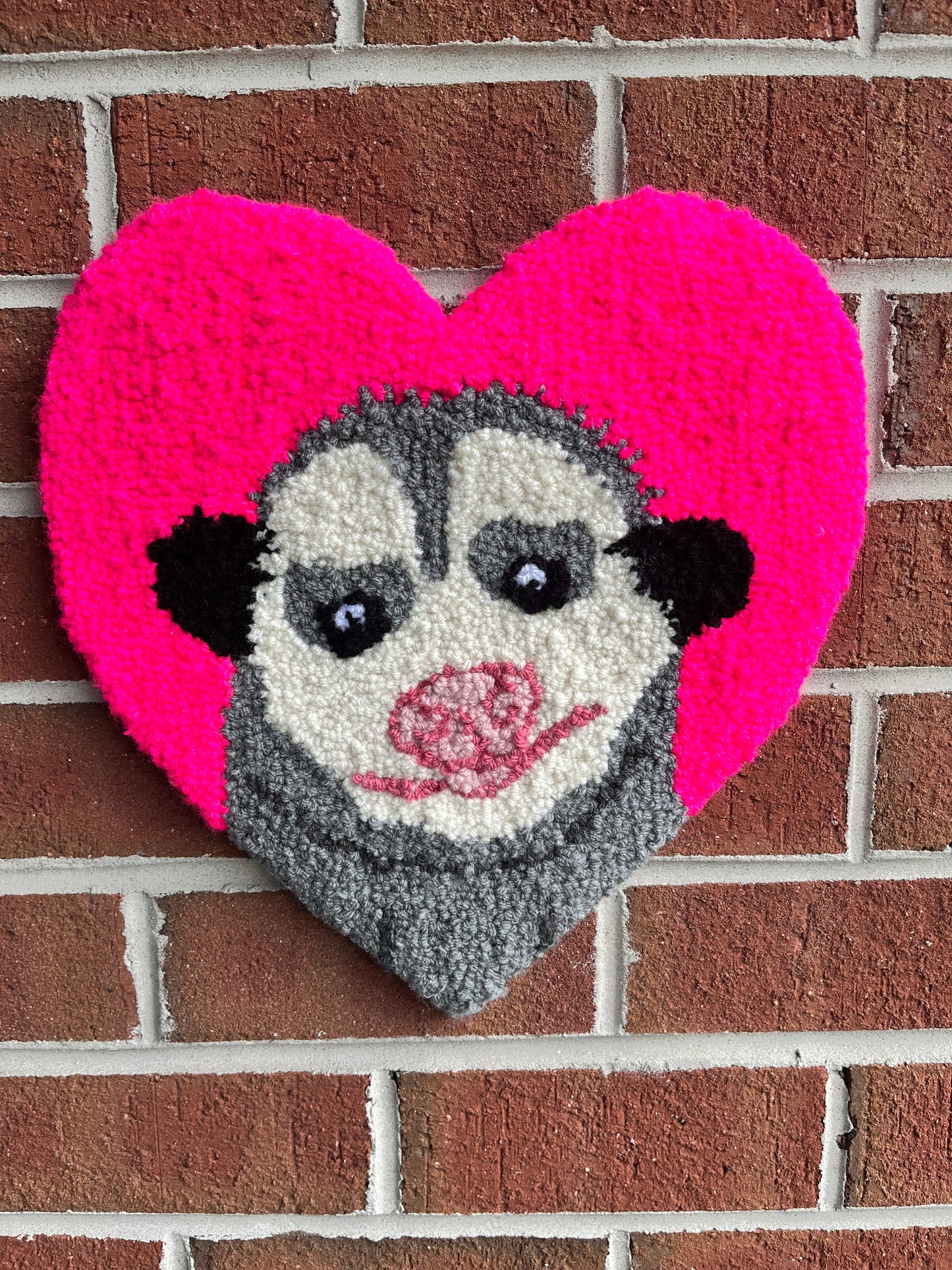 Posssum Critter Sweetheart Wall Rug